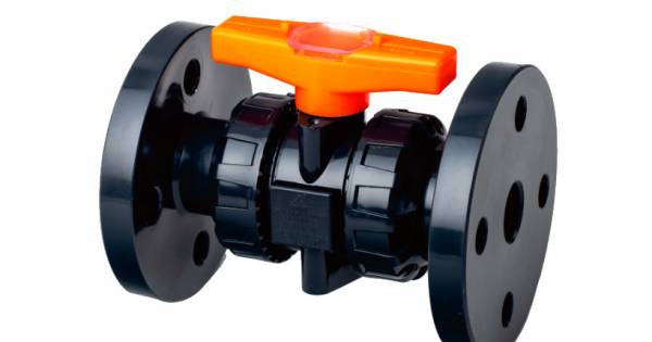 Flanged pvc ball sale valve